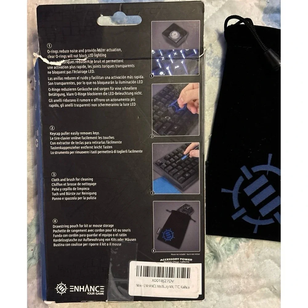 NEW Enhance Mechanical Computer Keyboard Mod Kit, O Ring Switch Dampeners